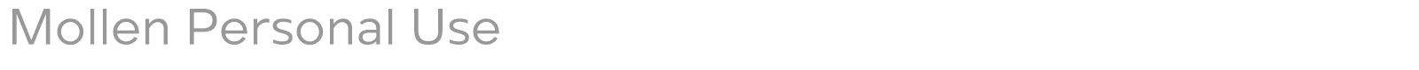 Mollen font preview